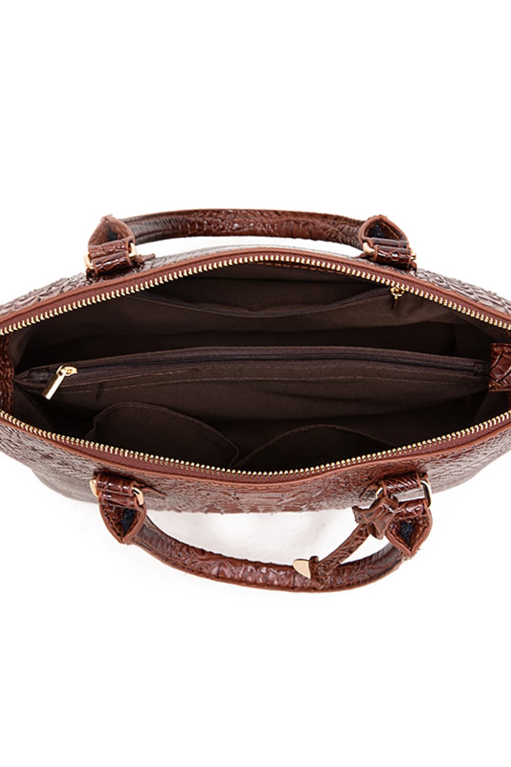Vegan Leather Croc Handbag