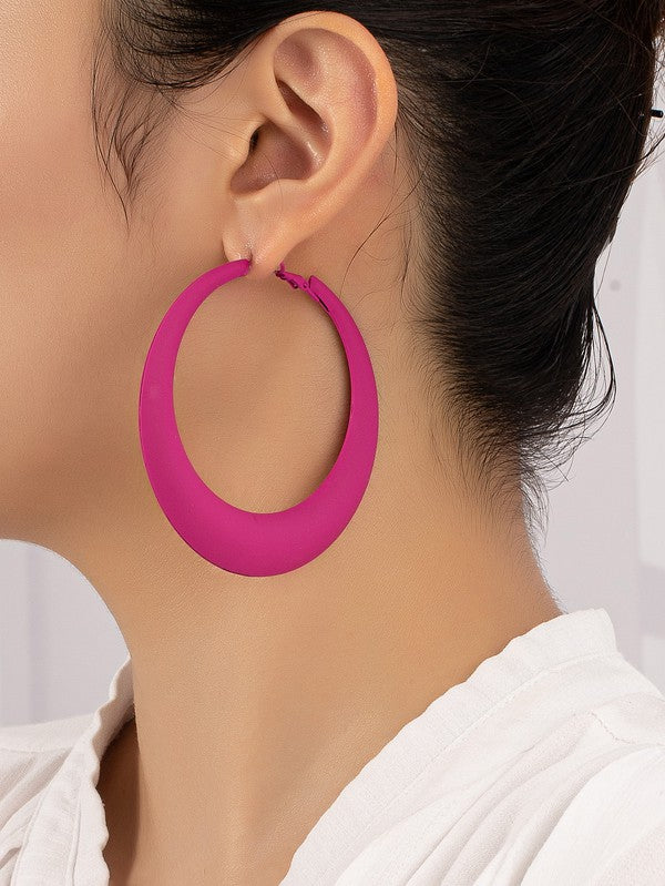 Puffy Hoop Earrings