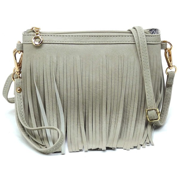 Western Fringe Clutch Cross Body Bag