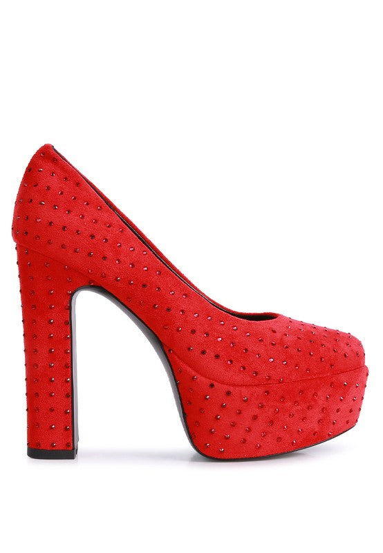 Poppins Glinting Platform High Pumps