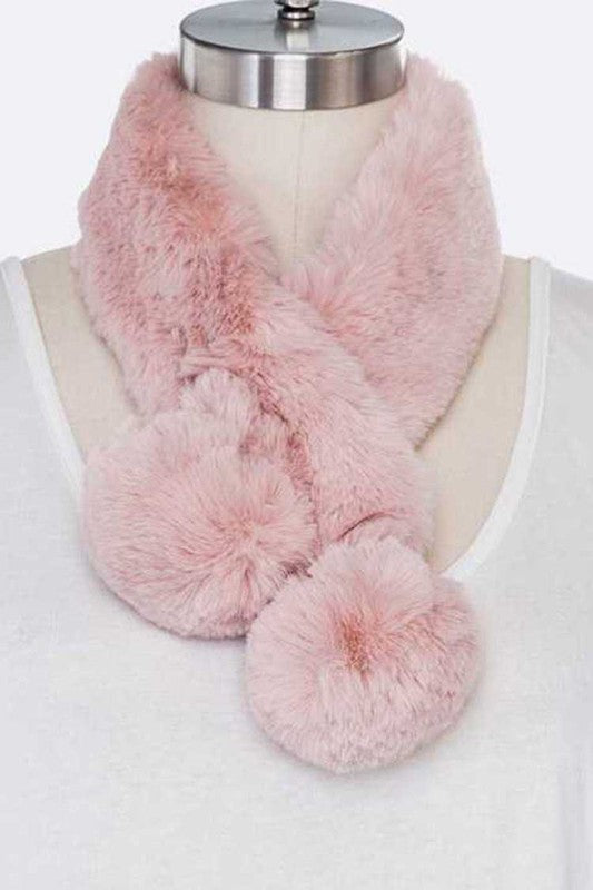 Soft Faux Fur Plushy Scarf