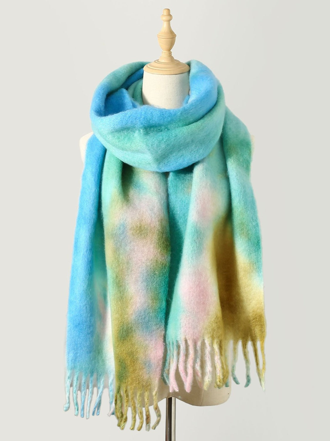 Fringe Tie-Dye Scarf