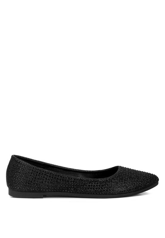 Denki Studded Ballerina Flats