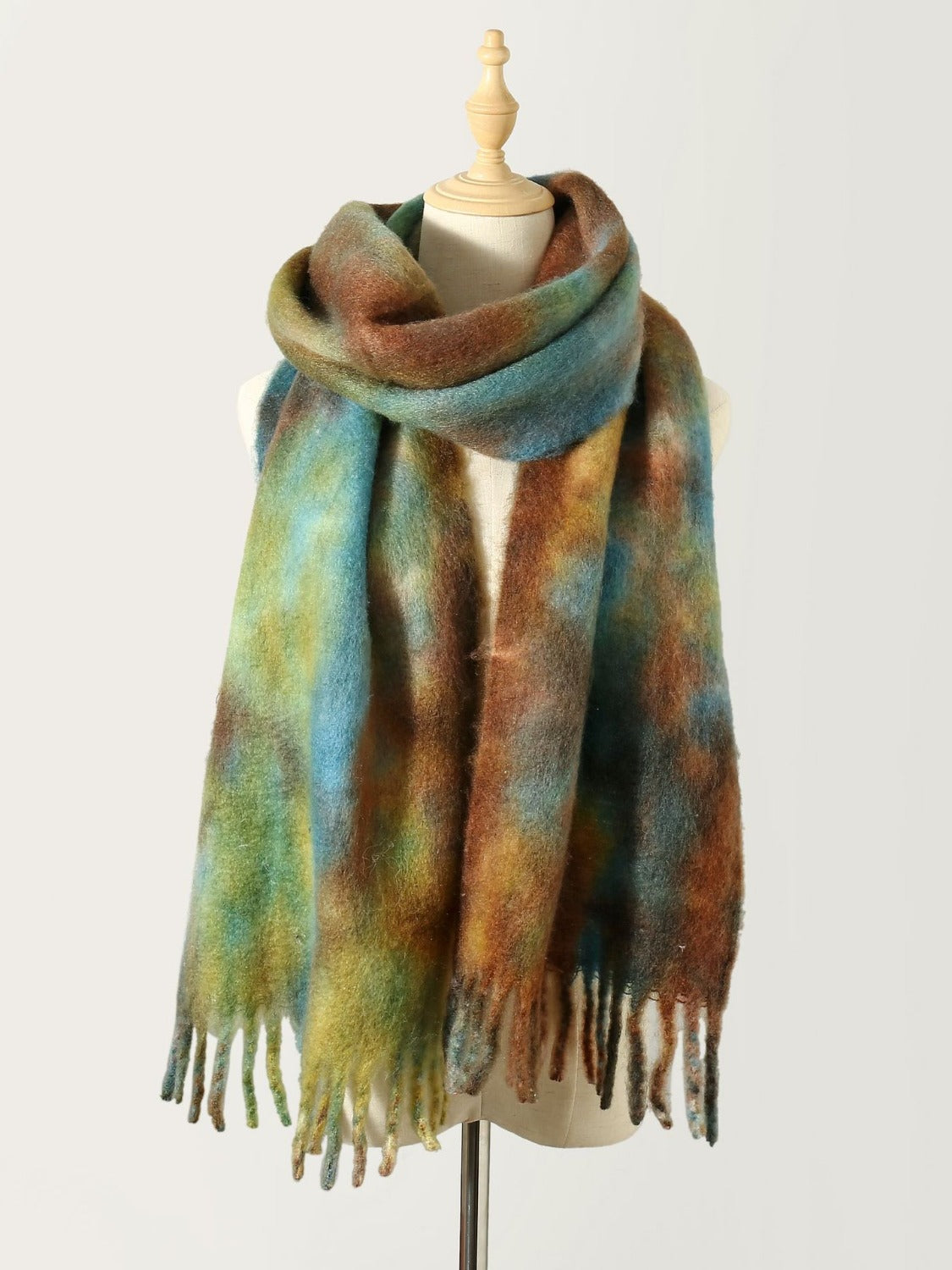 Fringe Tie-Dye Scarf