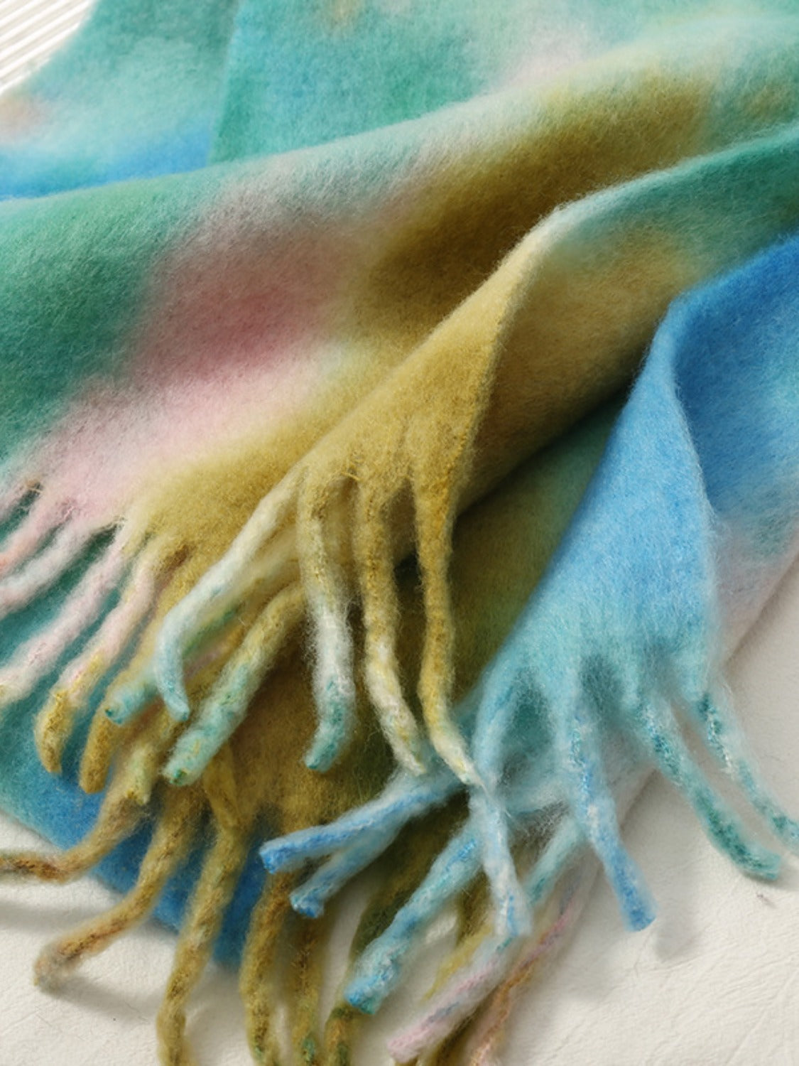 Fringe Tie-Dye Scarf