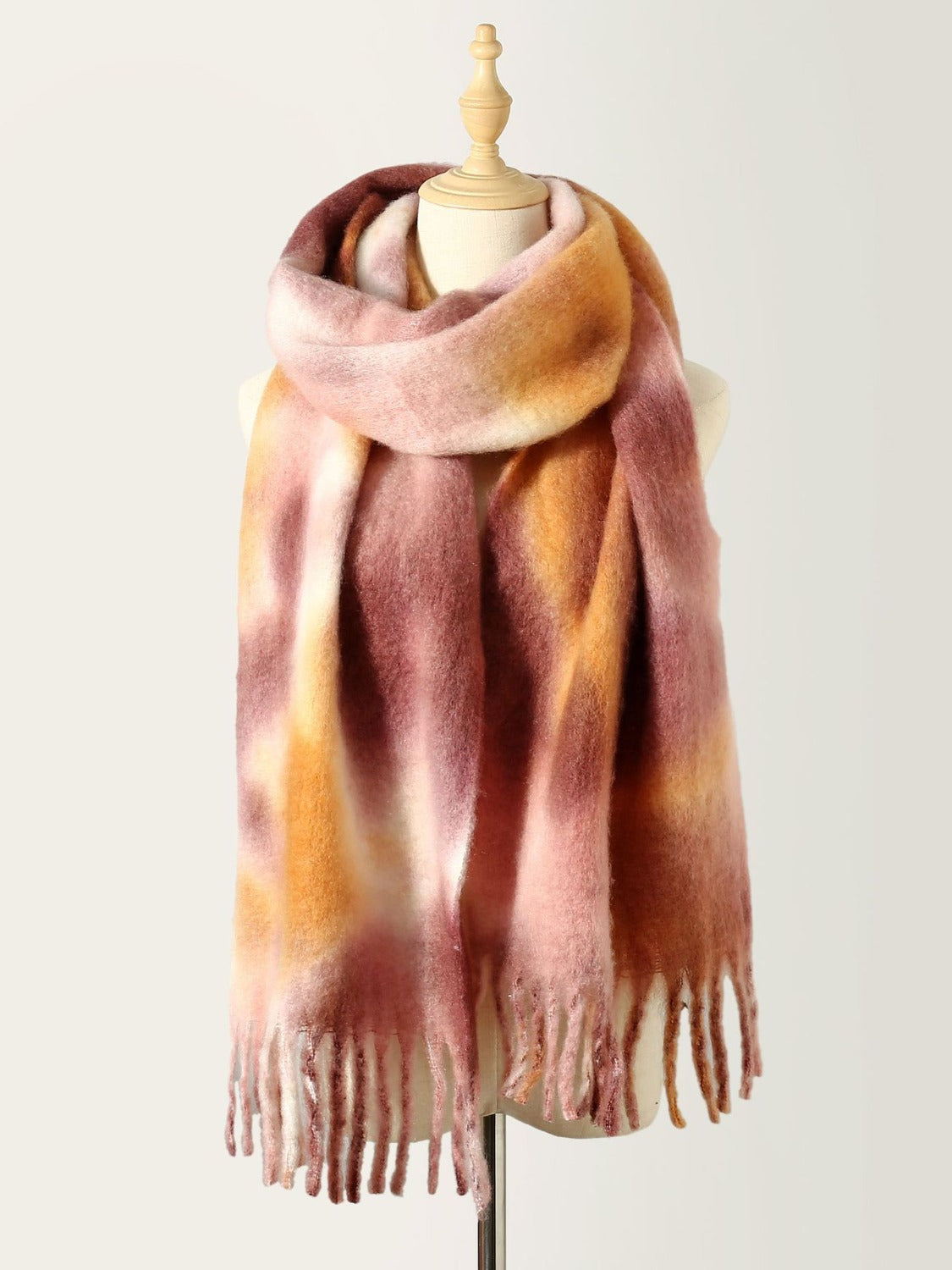 Fringe Tie-Dye Scarf