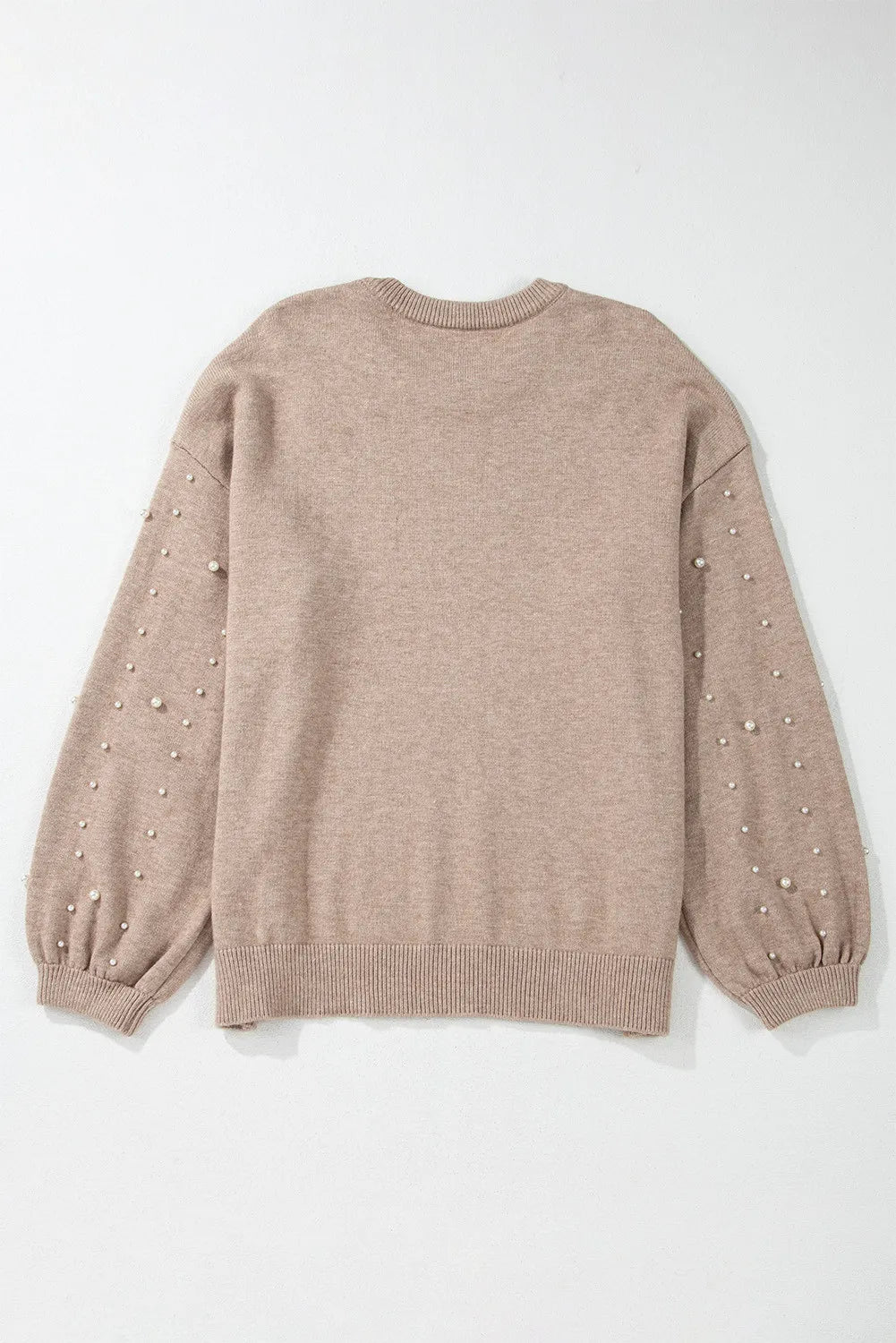 Women's Sweater With Pearl Detailed Sleeve