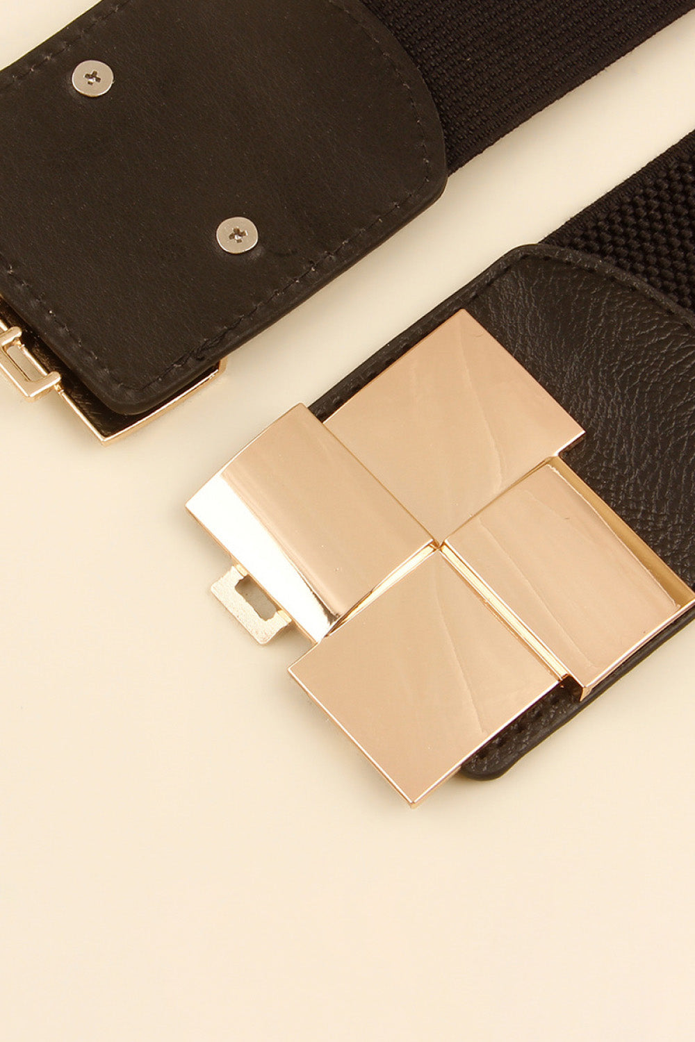 Geometric Buckle Elastic Belt