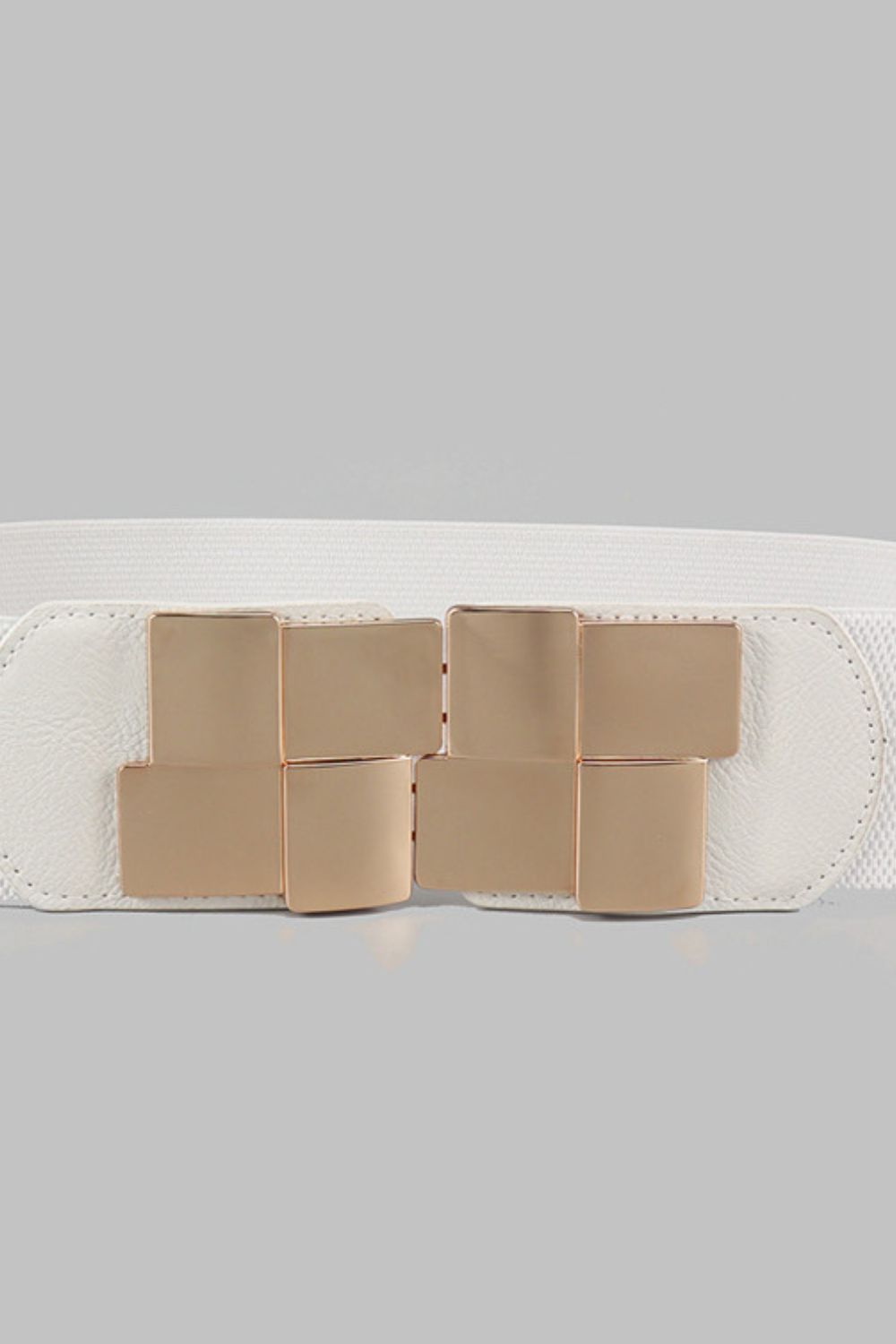 Geometric Buckle Elastic Belt