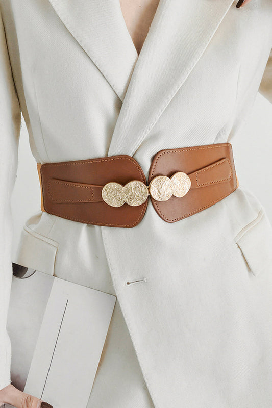 Vegan Leather Stretch Belt