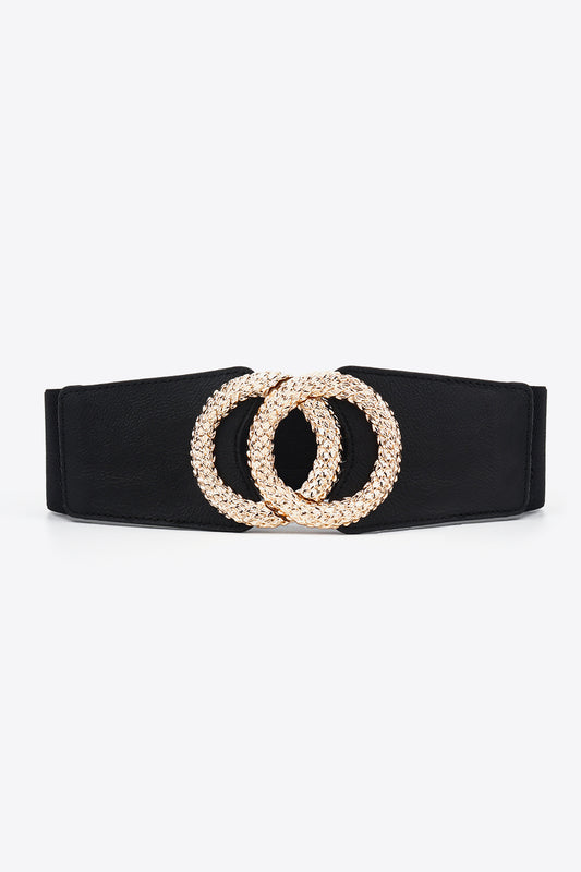 Circle Buckle Stretch Belt